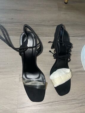 Women’s Black Strappy Heels